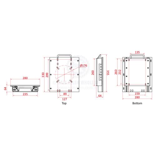 HEAVY-DUTY ALUMINIUM SEAT SLIDE - SUIT SEAT BOX