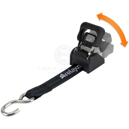 RELAXN Ratchet Trailer Tie Down - STAINLESS STEEL RETRACTABLE