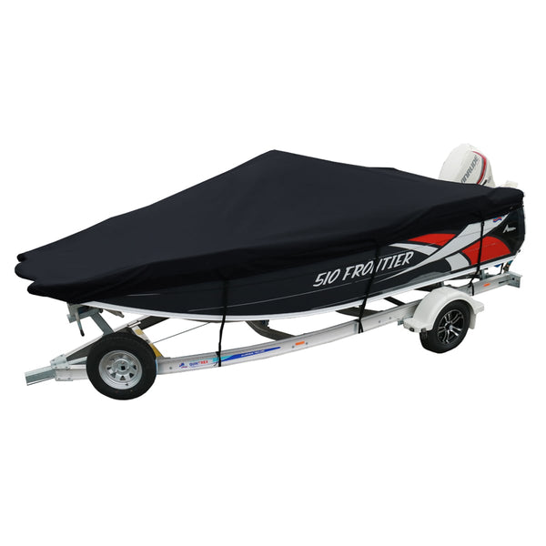 Custom Boat Covers for Quintrex 510 FRONTIER SC SIDE CONSOLE FORKED BOW