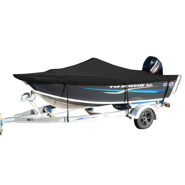 Oceansouth Custom Boat Covers for Quintrex 440 RENEGADE SIDE CONSOLE BOAT