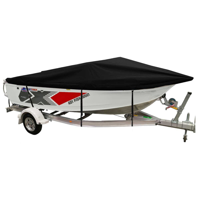 Oceansouth Custom Boat Covers for Quintrex 481 FISHABOUT PRO RUNABOUT BOAT