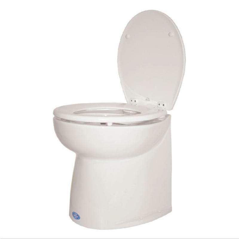 Deluxe Silent - Flush Electric Toilet - Slanted Back Household Height