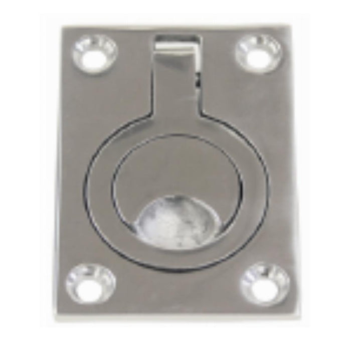 Flush Pull Ring - Rectangular Stainless