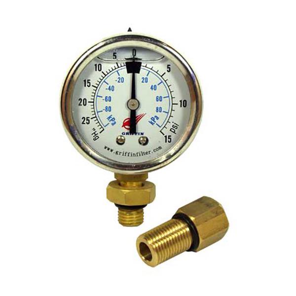 Griffin Diesel Filter Pressure Gauge DM Double Manifold