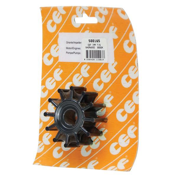 Impeller DJ Pump OE 09-106-1201/JMP OE 7172/Sherwood OE 9000K/Westerbeke OE 302875/Yanmar OE 128620-42200 500165G