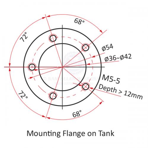 KUS Boat Fuel Tank Sender - 5 HOLE Magnetic-SAW-Cassell Marine