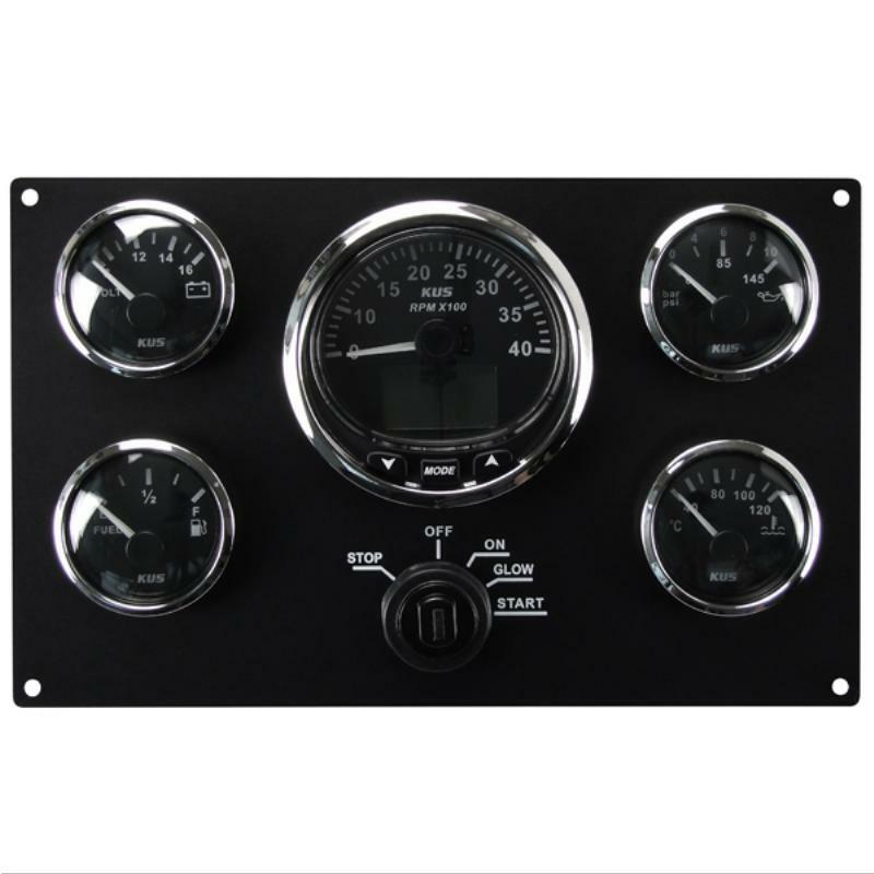 KUS Gauge Panel - Five Gauges with NMEA 2000 - 12V-KUS Gauges-Cassell Marine