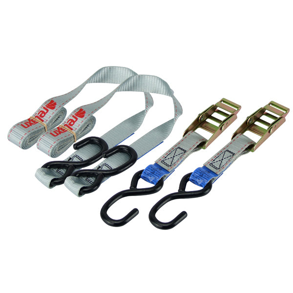 RELAXN Tie-Down Strap Plated Steel Over-Centre - Light Duty (Pair)