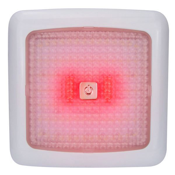 RELAXN White Frame with White/Red LED Ceiling Light