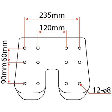 SHARK Pedestal Plinth Only - Suits 293884