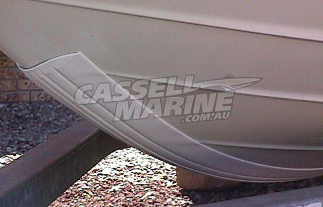 WHITE 7 foot Gator Keel Shield - Keel Guard Proctector-SAW-Cassell Marine